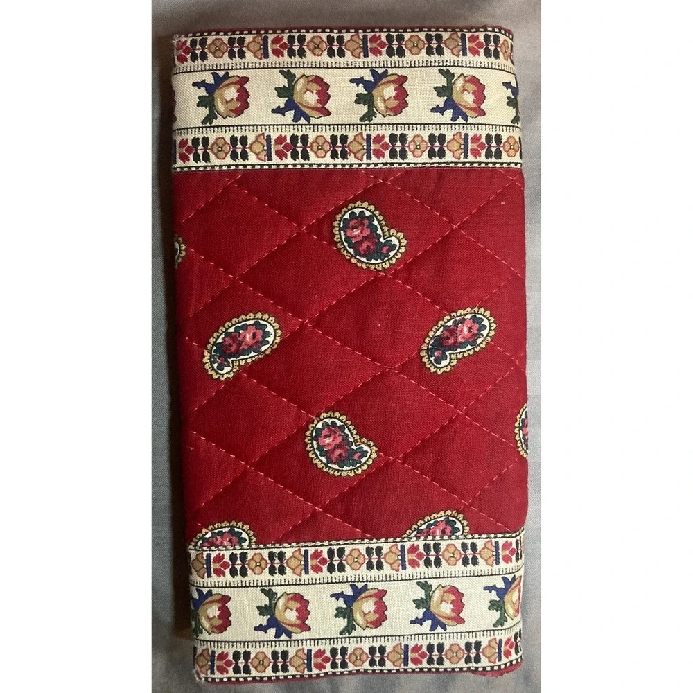 Vera Bradley Designs Indiana VTG Apple Red Paperback checkbook Cover Rare‎ 1991